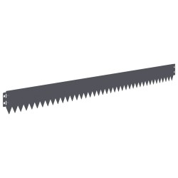 Bordure de Pelouse 20 pcs 103 x 10 cm Acier Anthracite 633195633195