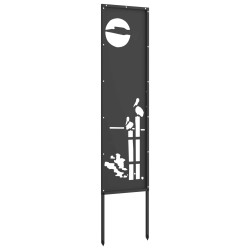 Écran de confidentialité de jardin Fretwork Noir 32 x 140 cm 633202633202