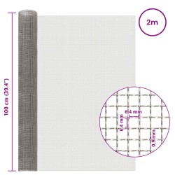 Écran en maille 100 x 200 cm 3 Mesh Acier Inoxydable 201 633206633206