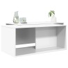 Ensemble de tables basses 2 pcs Blanc Bois d'ingénierie 633237633237