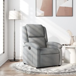 Fauteuil inclinable gris clair tissu 633240633240