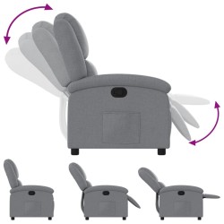 Fauteuil inclinable gris clair tissu 633240633240