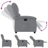 Fauteuil inclinable gris clair tissu 633240633240