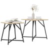 Ensemble de tables d'appoint 2 pcs Chêne Sonoma et noir 633241633241