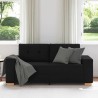 Canapé deux places noir 180x77x82 cm en tissu 633244633244