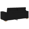 Canapé deux places noir 180x77x82 cm en tissu 633244633244