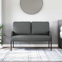 Canapés avec coussin 110cm Gris foncé Contreplaqué 633252633252