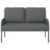 Canapés avec coussin 110cm Gris foncé Contreplaqué 633252633252