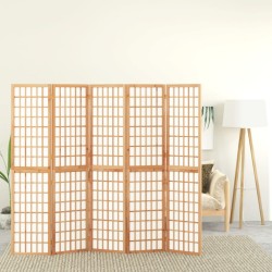 Cloison de séparation pliable 5 panneaux 200x170 cm 633253633253