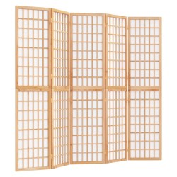 Cloison de séparation pliable 5 panneaux 200x170 cm 633253633253