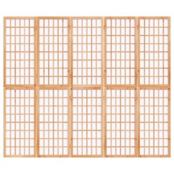 Cloison de séparation pliable 5 panneaux 200x170 cm 633253633253