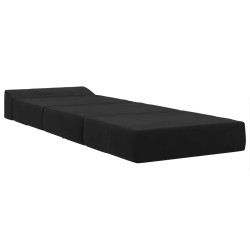 Canapé-lit pliable Noir 200 x 70 x 15 cm Velours 633255633255