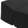 Canapé-lit pliable Noir 200 x 70 x 15 cm Velours 633255633255