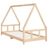 Cadre de lit pour enfants 90x200 cm bois de pin massif 633257633257