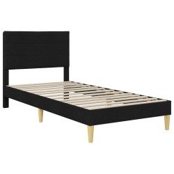 Cadre de lit Noir 90 x 200 cm Polyester 633258633258