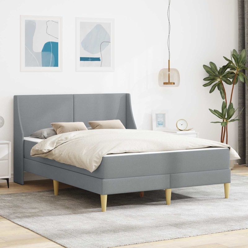 Cadre de lit avec matelas avec tête de lit Polyester 633259633259
