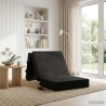 Canapé-lit pliable 75 x 63 x 45 cm Noir 633261633261