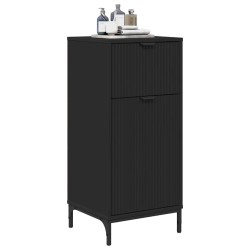 Cabinet de salle de bain avec tiroir Noir 39,5 x 36 x 88 cm 633262633262