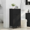 Cabinet de salle de bain avec tiroir Noir 39,5 x 36 x 88 cm 633262633262