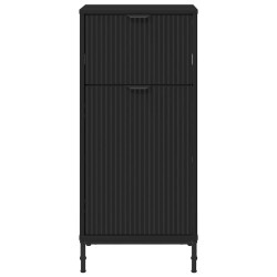 Cabinet de salle de bain avec tiroir Noir 39,5 x 36 x 88 cm 633262633262
