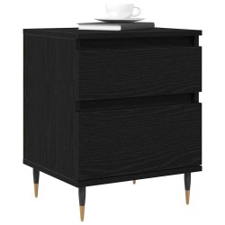 Cabinet de chevet avec tiroir 2 pcs Chêne noir 40 x 35 x 50 cm 633264633264