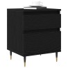 Cabinet de chevet avec tiroir 2 pcs Chêne noir 40 x 35 x 50 cm 633264633264