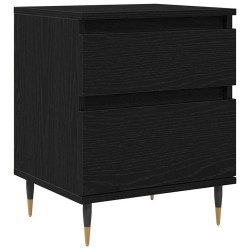 Cabinet de chevet avec tiroir 2 pcs Chêne noir 40 x 35 x 50 cm 633264633264