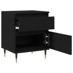 Cabinet de chevet avec tiroir 2 pcs Chêne noir 40 x 35 x 50 cm 633264633264