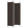 Cloison de séparation 4 panneaux Marron 200x220 cm Tissu 633267633267