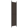 Cloison de séparation 4 panneaux Marron 200x220 cm Tissu 633267633267