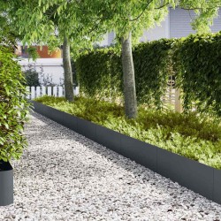 Bordure de Pelouse 50 pcs Anthracite 100 x 0,05 x 30 cm 633270633270