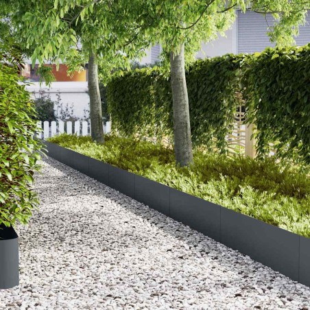 Bordure de Pelouse 50 pcs Anthracite 100 x 0,05 x 30 cm 633270633270