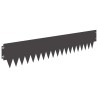 Bordure de Pelouse 20 pcs 103 x 20 cm métal Noir 633271633271