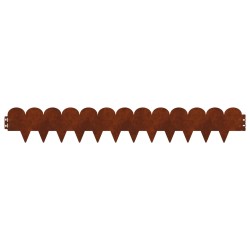 Bordure de Pelouse 20 pcs 103 x 15 cm Acier Rouillé 633272633272