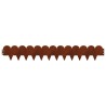 Bordure de Pelouse 20 pcs 103 x 15 cm Acier Rouillé 633272633272