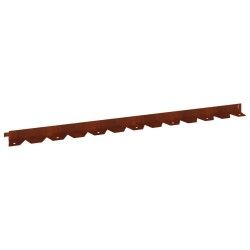 Bordure de Pelouse 20 pcs 102 x 4 x 4 cm Acier Rouillé 633273633273