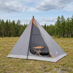Tente de randonnée Gris et orange 2 personnes 633291633291