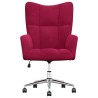 Chaise de relaxation Rouge bordeaux Velours 633295633295