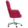 Chaise de relaxation Rouge bordeaux Velours 633295633295