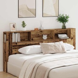Cabinet de Tête de Lit Bois ancien 220 x 18,5 x 102,5 cm 633296633296