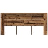 Cabinet de Tête de Lit Bois ancien 220 x 18,5 x 102,5 cm 633296633296