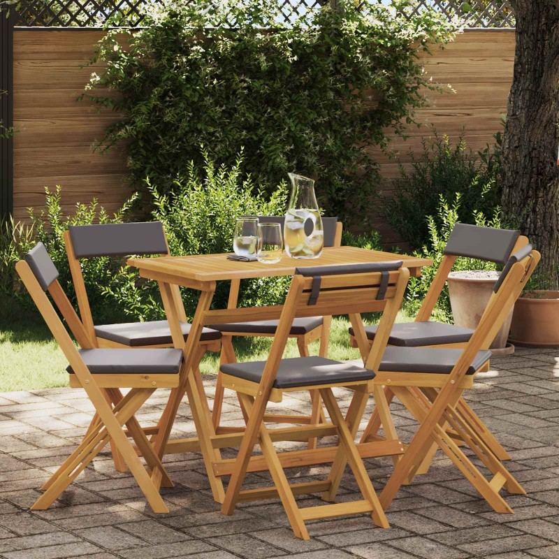 Chaises de bistrot d'extérieur 6 pcs Gris foncé 40 x 53 x 80 cm 633297633297