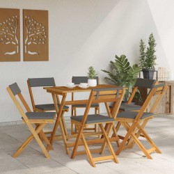 Chaises de bistrot d'extérieur 6 pcs Gris foncé 40 x 53 x 80 cm 633297633297