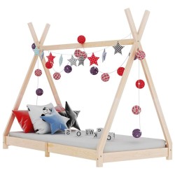Cadre de lit d'enfant Bois de pin massif 80x160 cm 633301633301