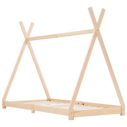 Cadre de lit d'enfant Bois de pin massif 80x160 cm 633301633301