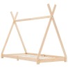 Cadre de lit d'enfant Bois de pin massif 80x160 cm 633301633301