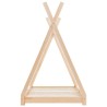 Cadre de lit d'enfant Bois de pin massif 80x160 cm 633301633301
