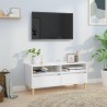 Meuble TV blanc 100x34,5x44,5 cm bois d'ingénierie 633305633305