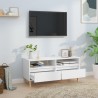 Meuble TV blanc 100x34,5x44,5 cm bois d'ingénierie 633305633305