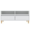 Meuble TV blanc 100x34,5x44,5 cm bois d'ingénierie 633305633305